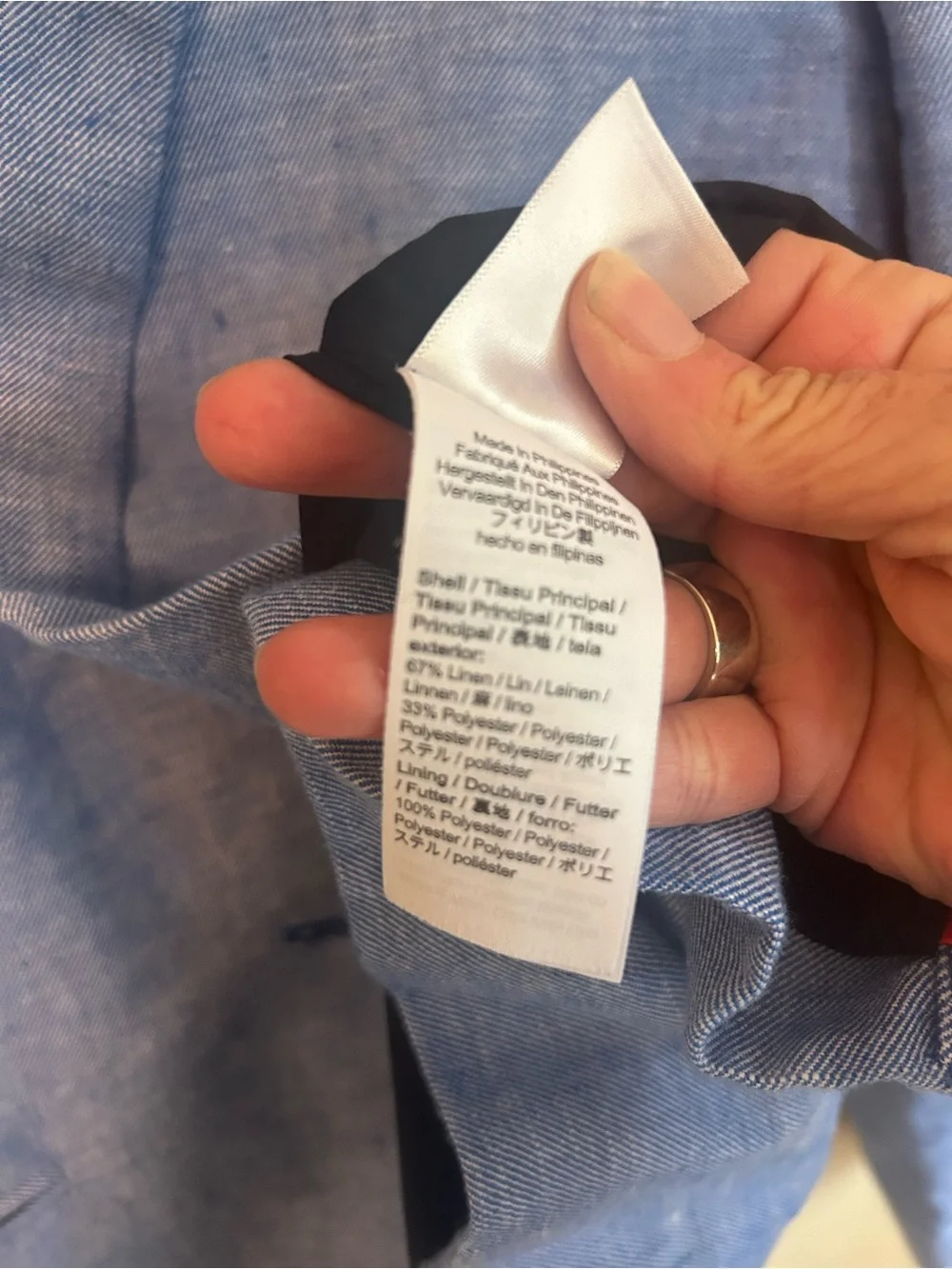 J. Crew Parke Light Blue Linen Tailored Blazer